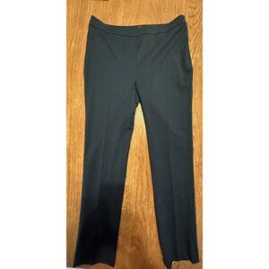 Lafayette 148 Navy Blue Virgin Wool Blend Bleecker dress Pants Size 0 Side Zip